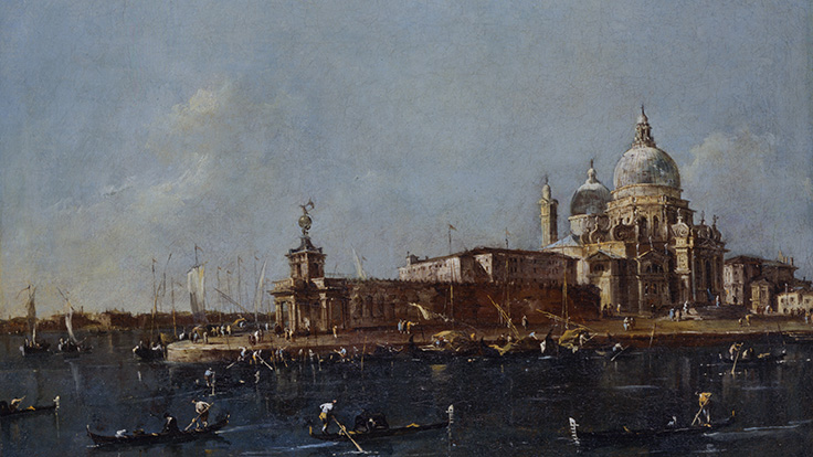 View of the Grand Canal with Dogana and Guardi Studio Practices